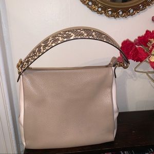 Coach Shay Shoulder Bag with Snakeskin Detail